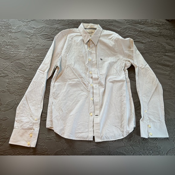 Lot of 10 Abercrombie & Fitch button down long sleeved shirts - Picture 11 of 11